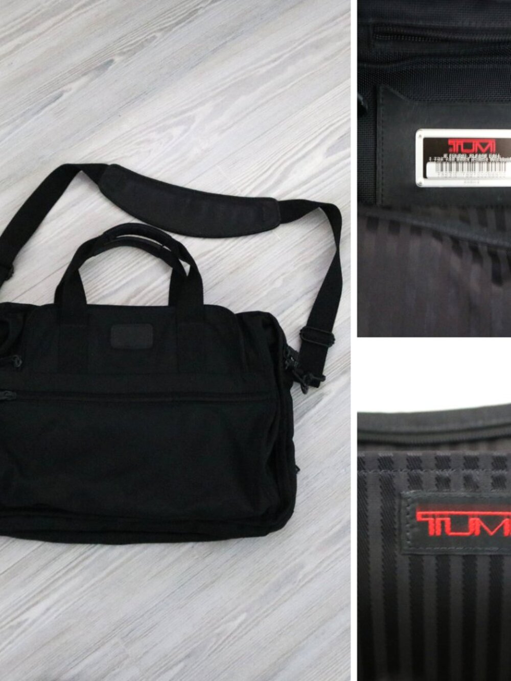 TUMI Alpha Organizer Briefcase Men's Expandable Nylon Shoulder Bag Corporate USA